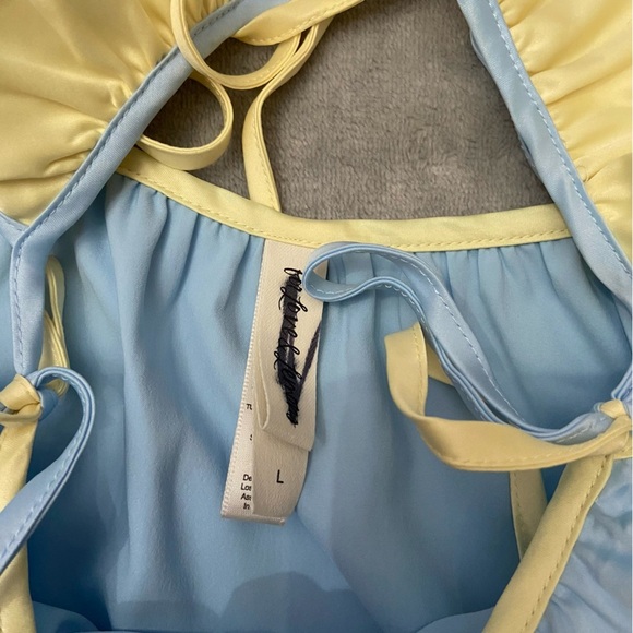 New! For Love & Lemons Pastel Papillon Embroidered Slip Dress 10979 - Picture 5 of 7